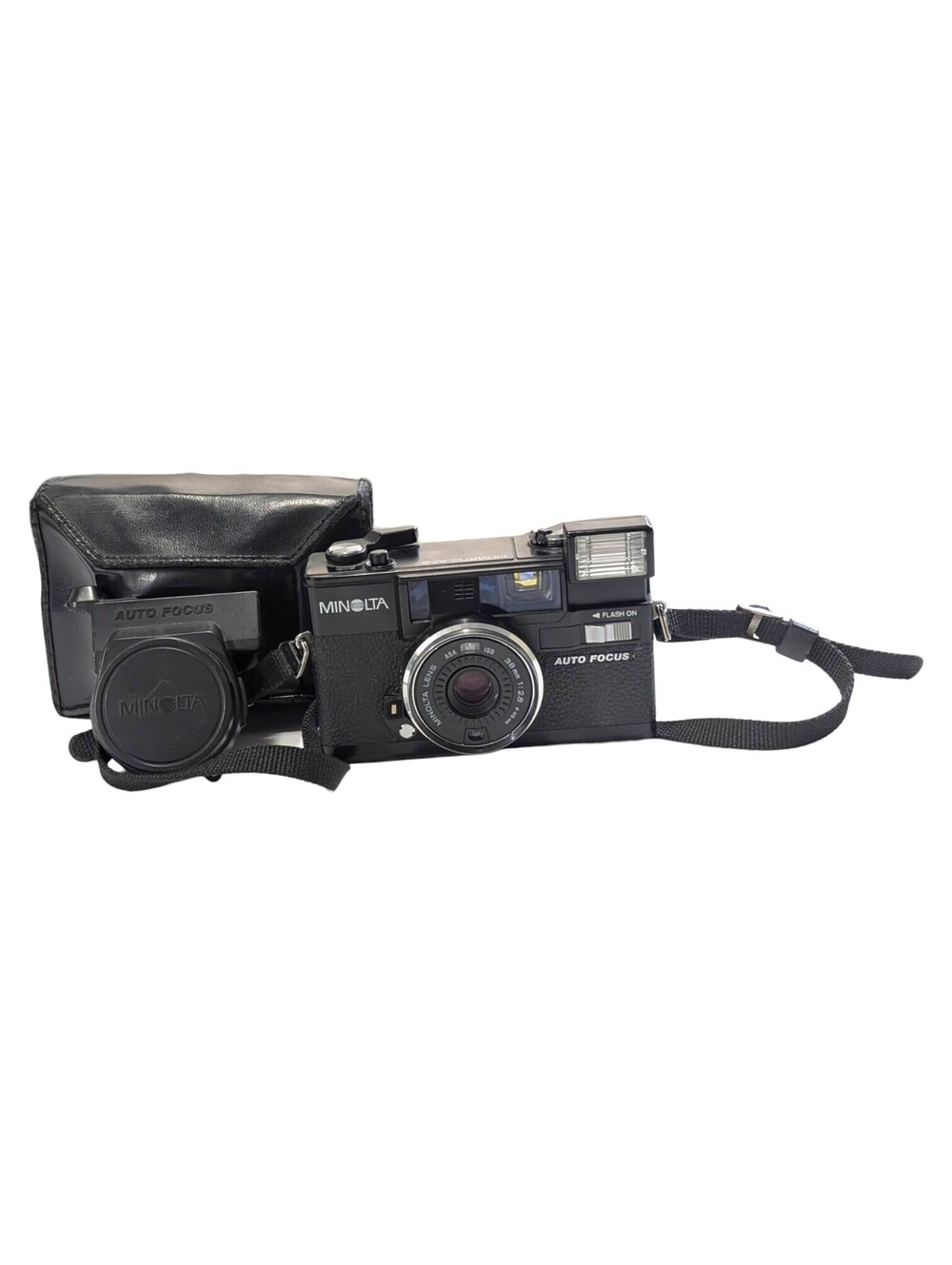 Minolta Hi-Matic AF2 Auto Focus 35mm Camera Film Tested Case